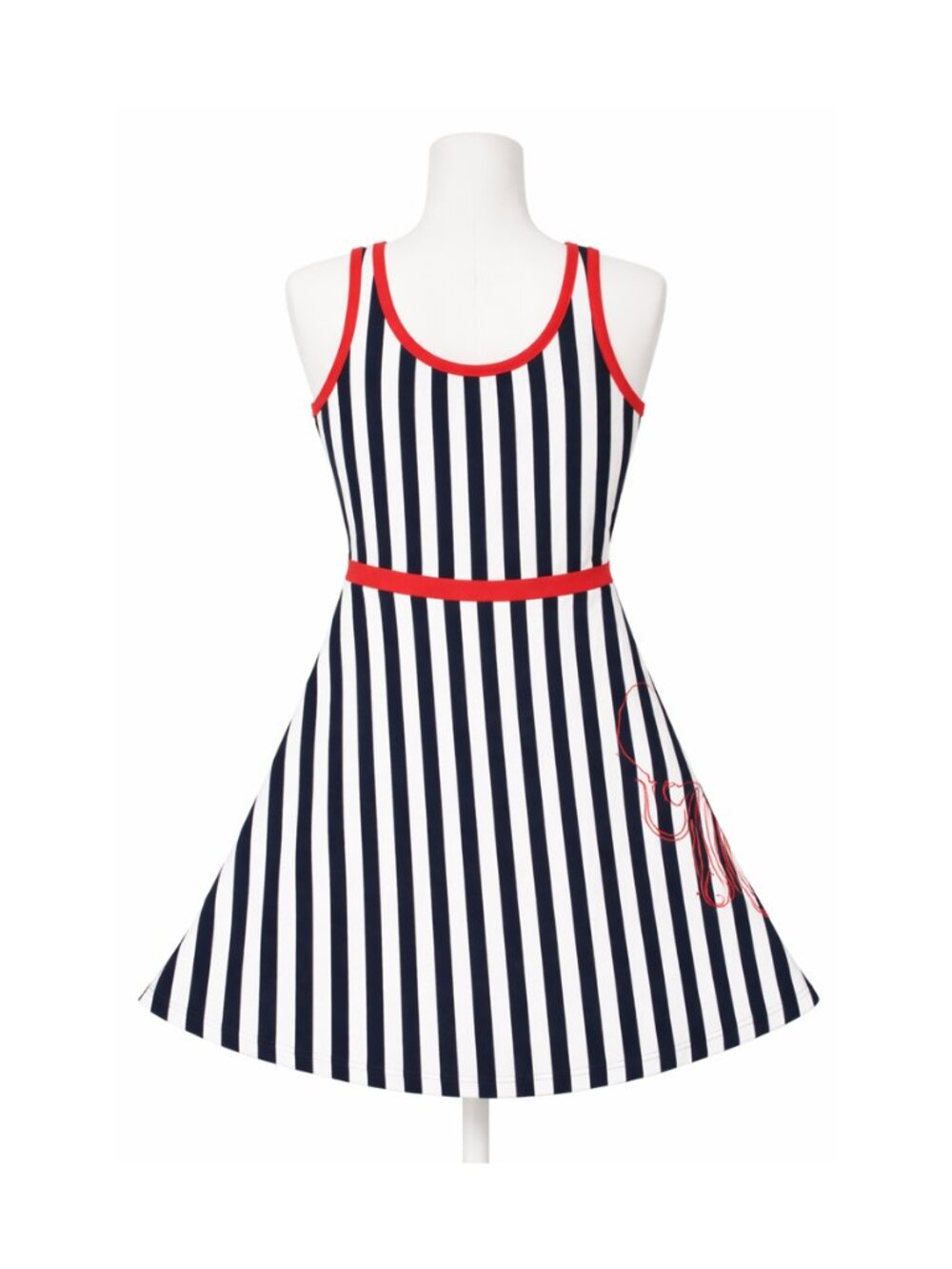 Blue & White Striped Octopus Dress - Picture 2 of 9